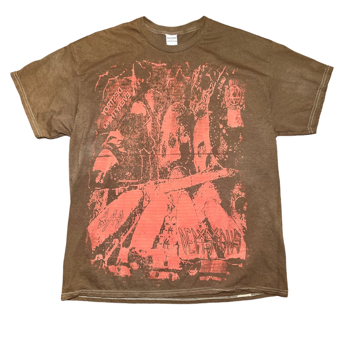 DESTROY EVERYTHING TSHIRT (BROWN)